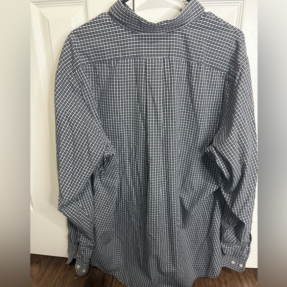 Eddie Bauer‎ Wrinkle Resistant Gingham Button Down Shirt L Relaxed Fit - Picture 3 of 3